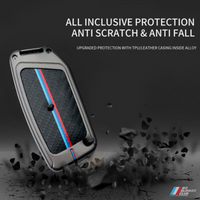 No Blinker Club Luxury Carbon Fiber Key Fob Cover Case For New BMW - Durable Zinc Alloy Shell