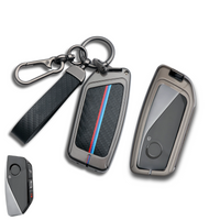 No Blinker Club Luxury Carbon Fiber Key Fob Cover Case For New BMW - Durable Zinc Alloy Shell